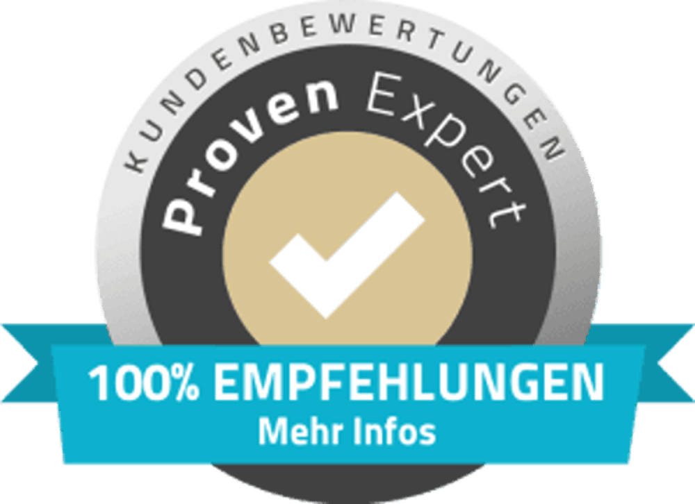 ProvenExpert: 100% Empfehlungen